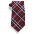 Red Plaid Silk Tie